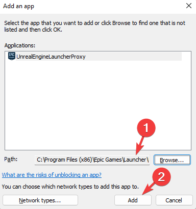 Add Epic Games Launcher
