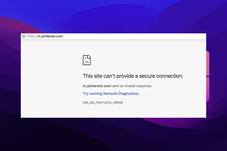 pinterest not working on chrome