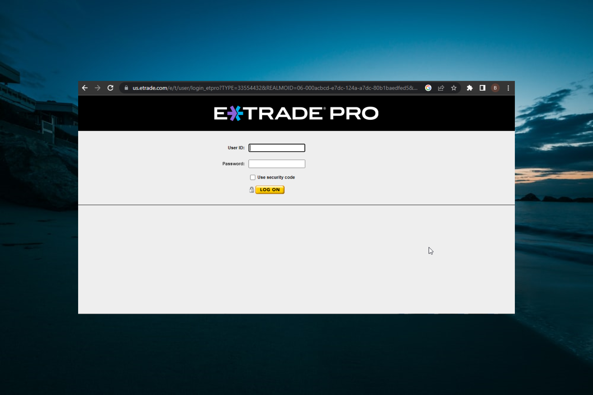 etrade pro not launching
