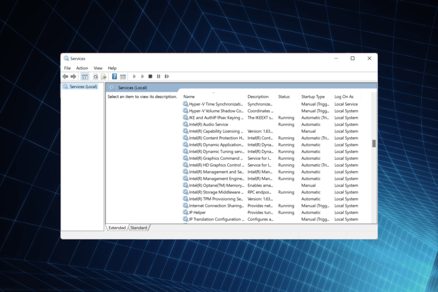 Fix intel sst parameter service terminated unexpectedly