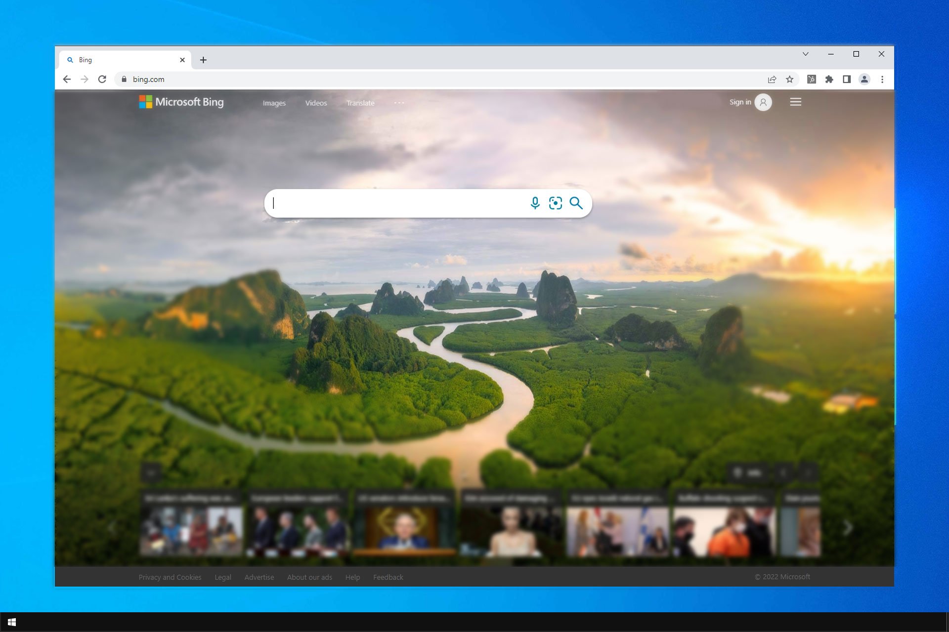 remove bing from chrome