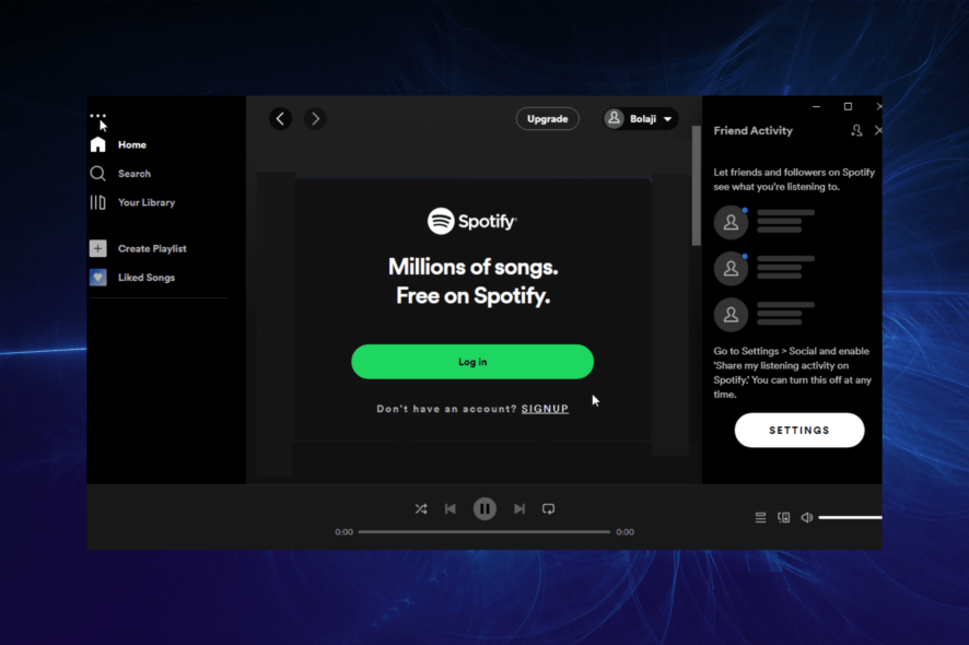 spotify browser vs app