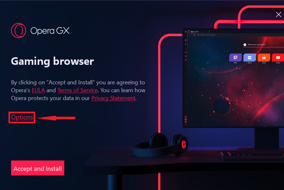 Can't Download Opera GX Installer splash screen