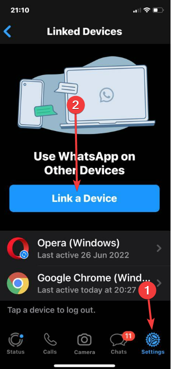 whatsapp web not working