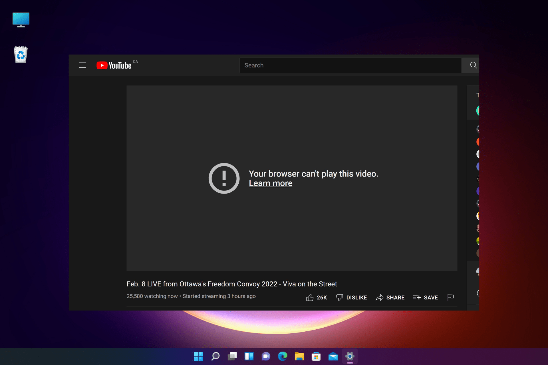 your browser can't play this video