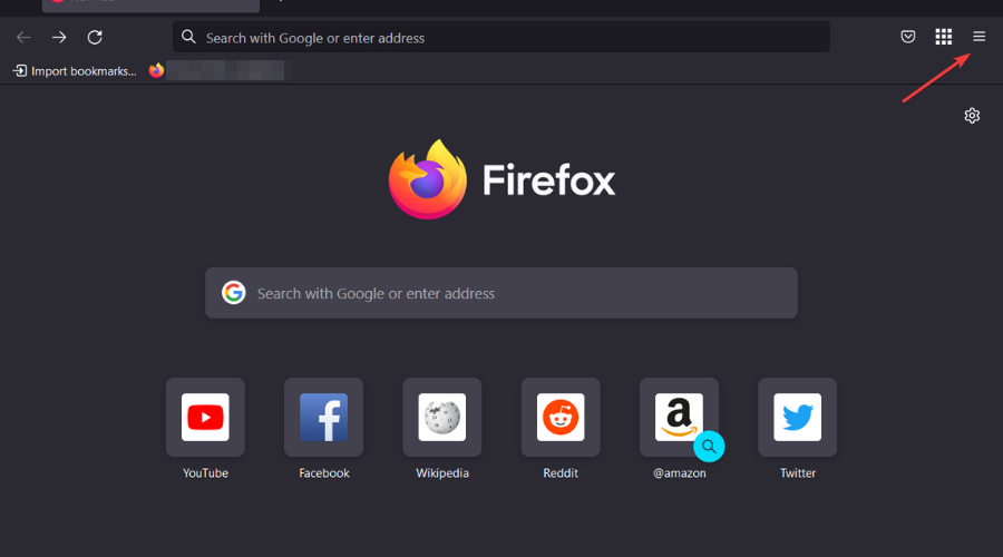 firefox menu