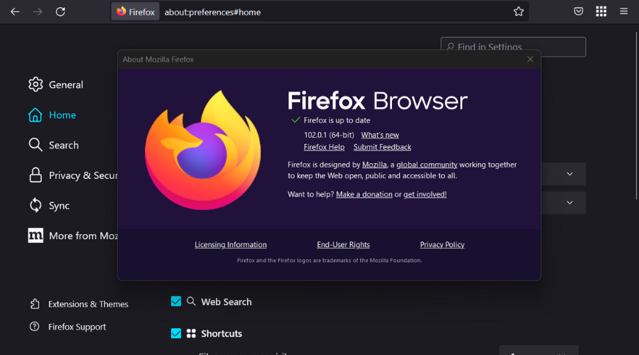 firefox update