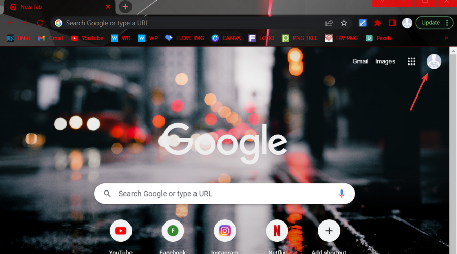 chrome account