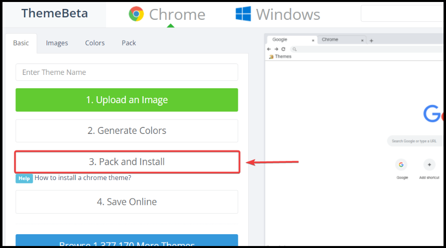 save chrome theme