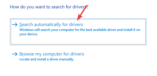 search for graphics drivers