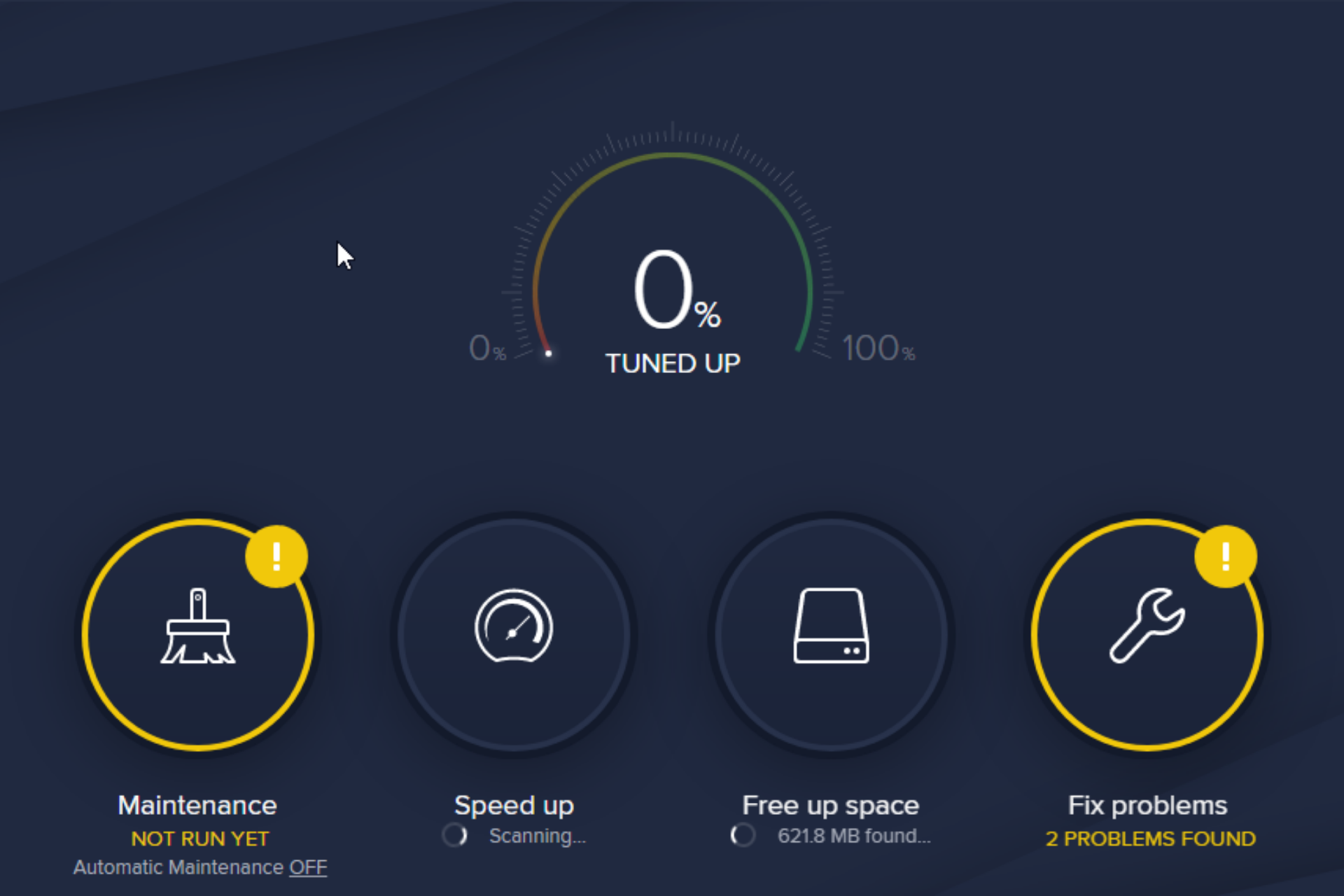 avast cleanup won't open