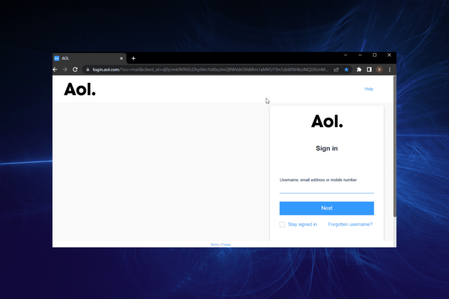 blerk error 5 aol mail