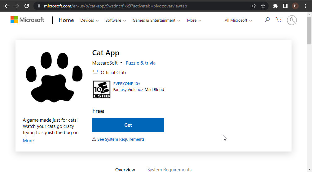 cat app games for cats on computer