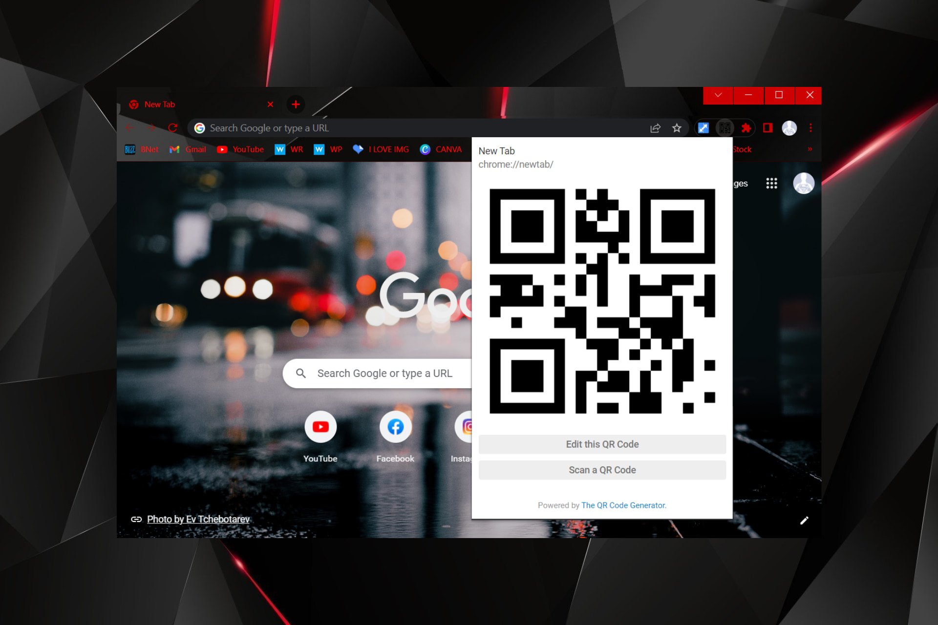 chrome qr