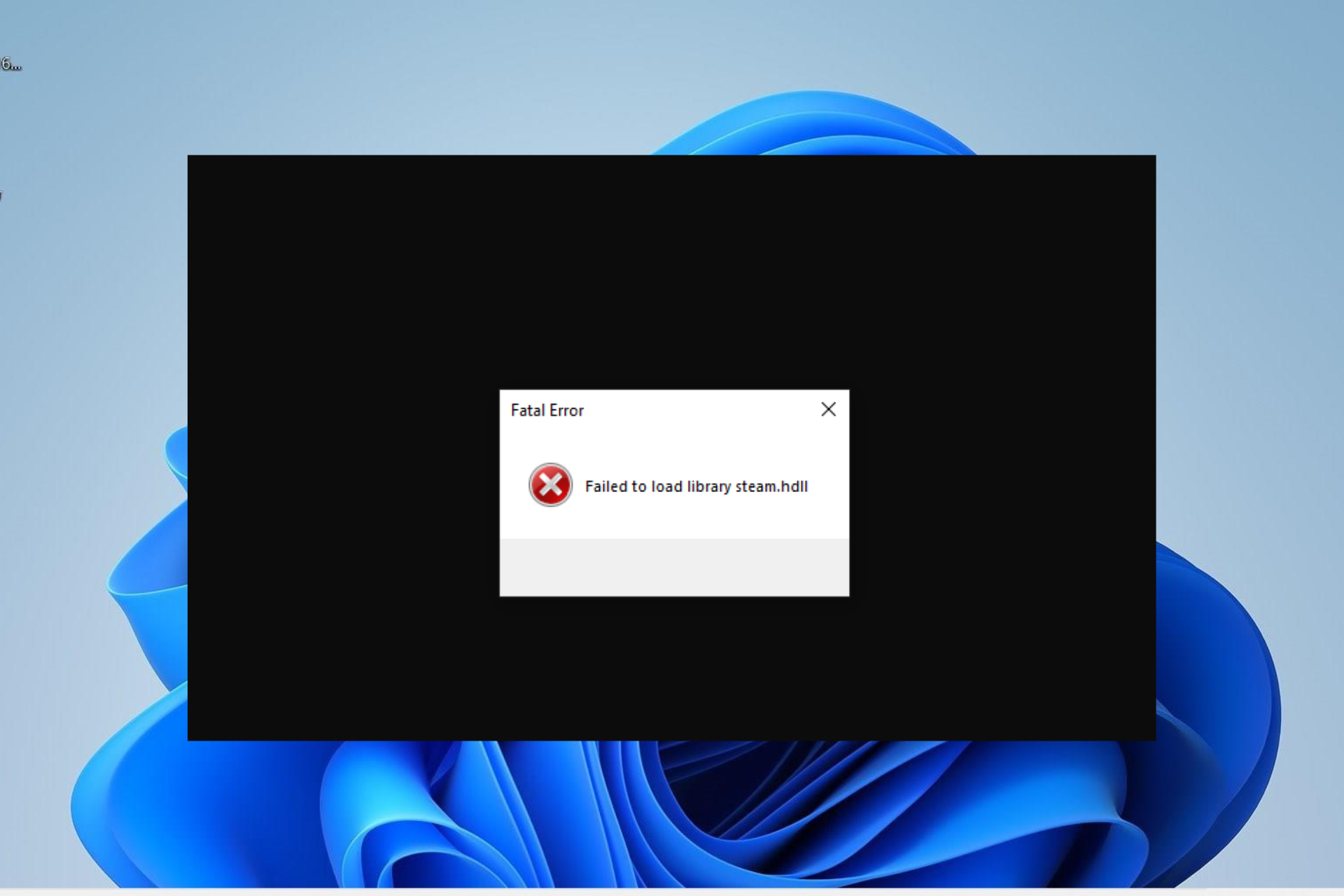 failed to load library steam.hdll