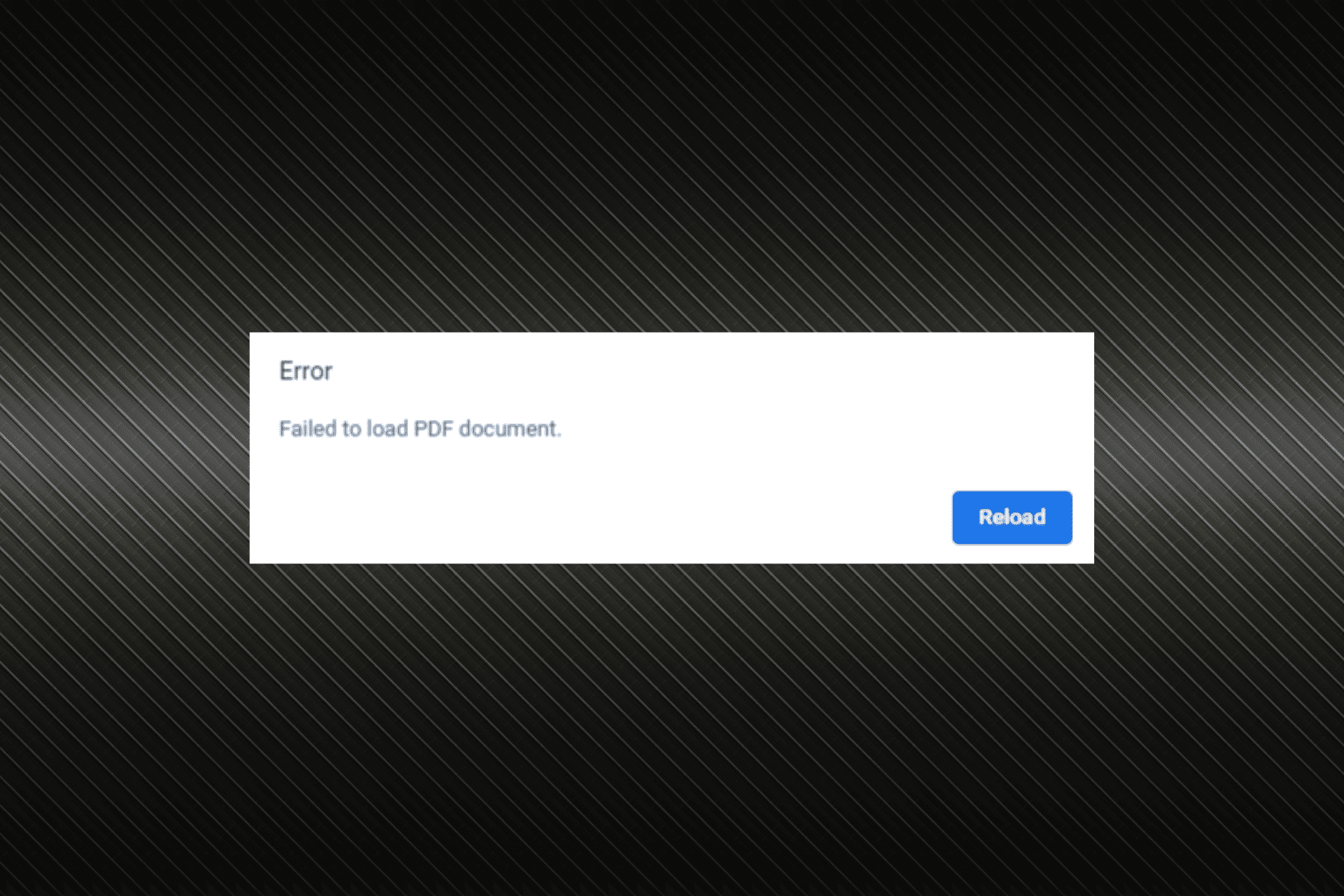 Fix failed to load pdf document error
