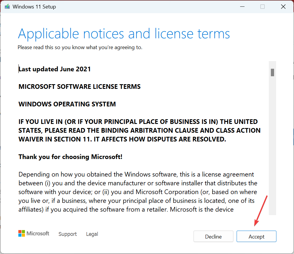 accept to fix installer encountered an error 0x800f0905