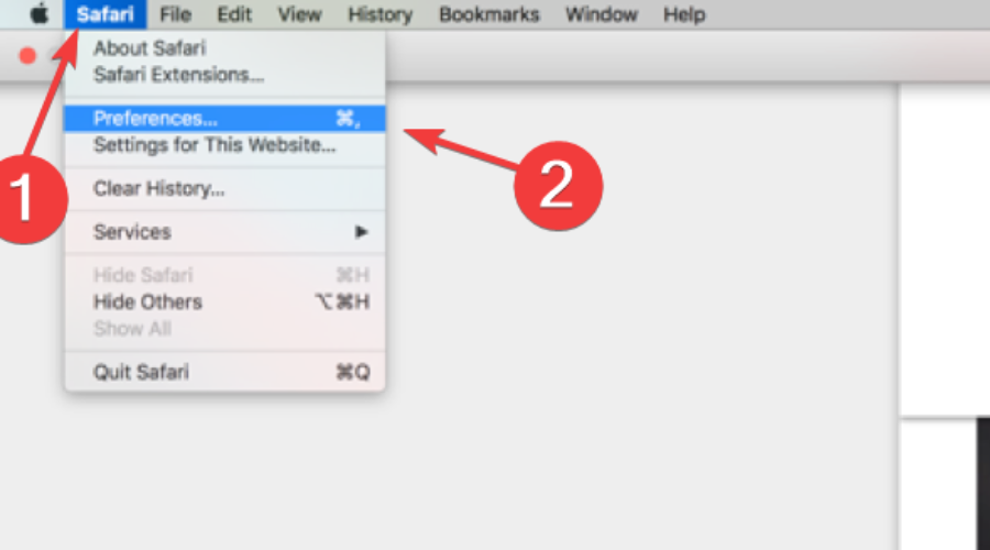 safari preferences