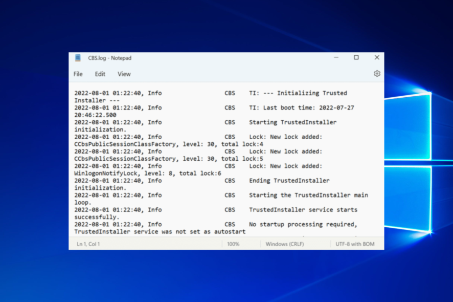 cbs-w10 corrupt cbs.log