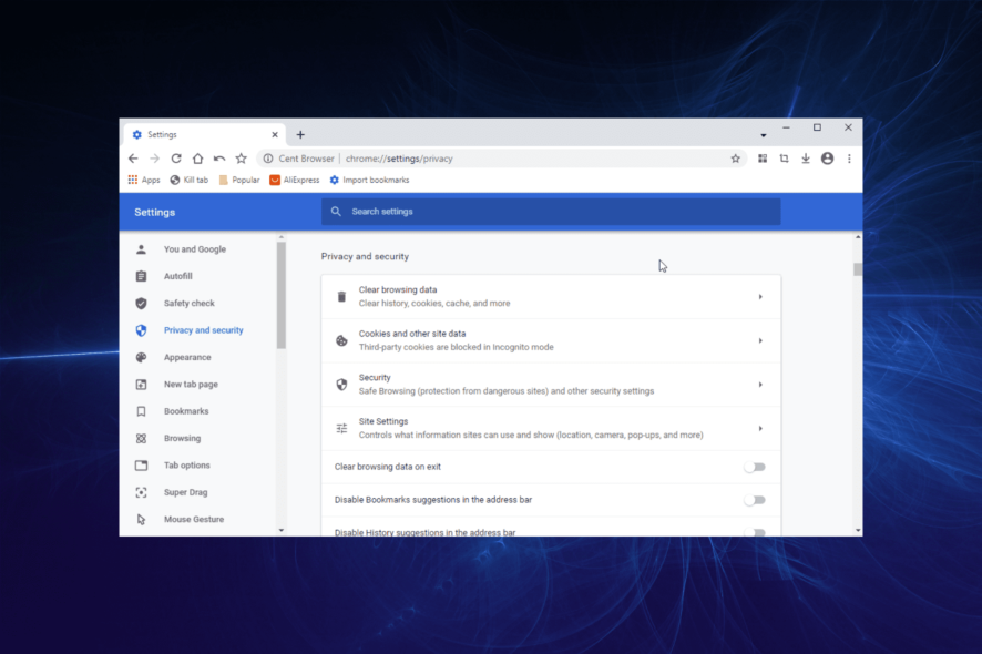 cent browser review
