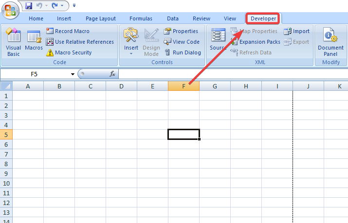 how to fix vba error 404 developer tab