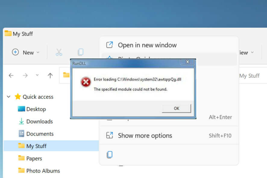 dll error