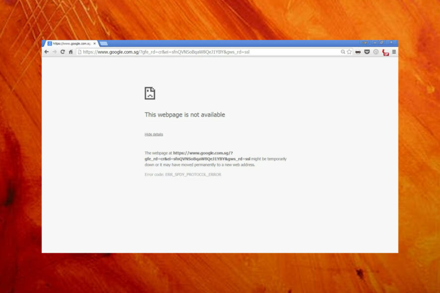 err spdy