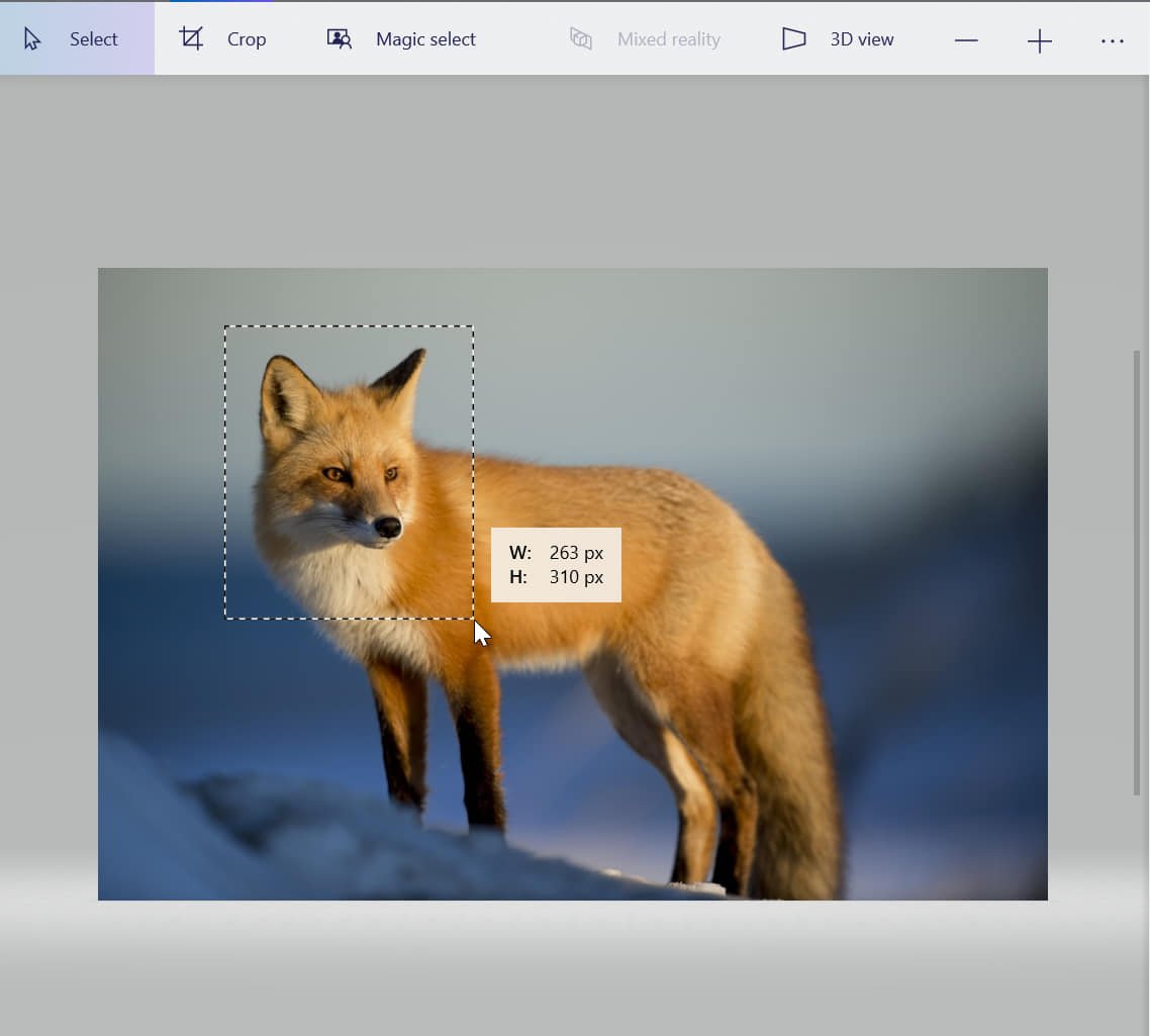 paint 3d blur selection