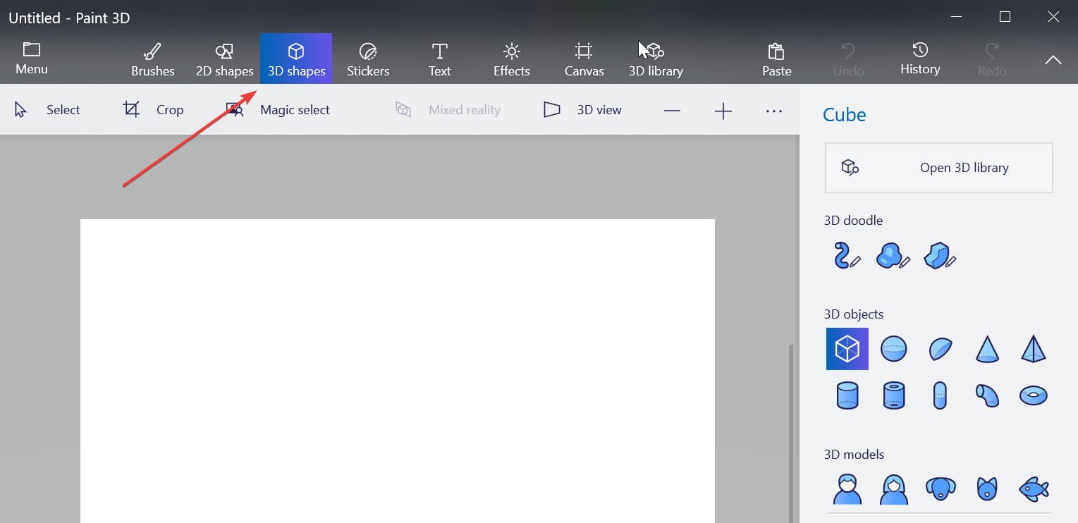 rotate view paint 3d application