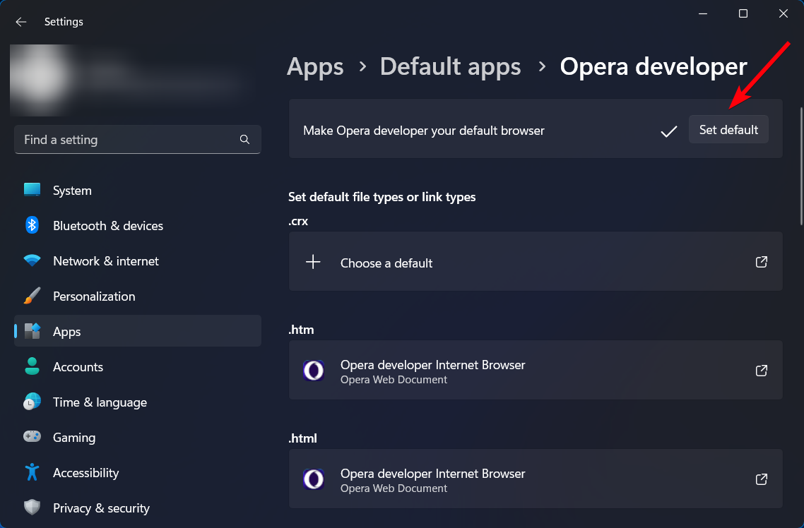 default settings 