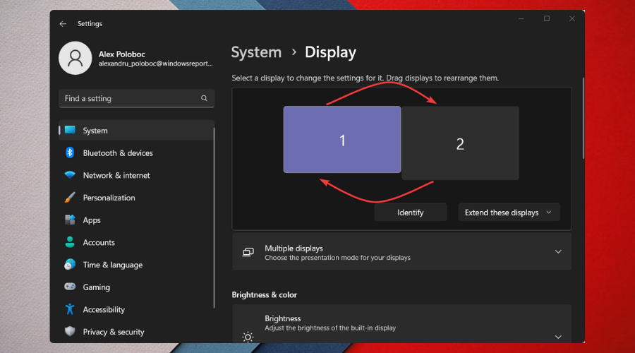 windows 11 displays