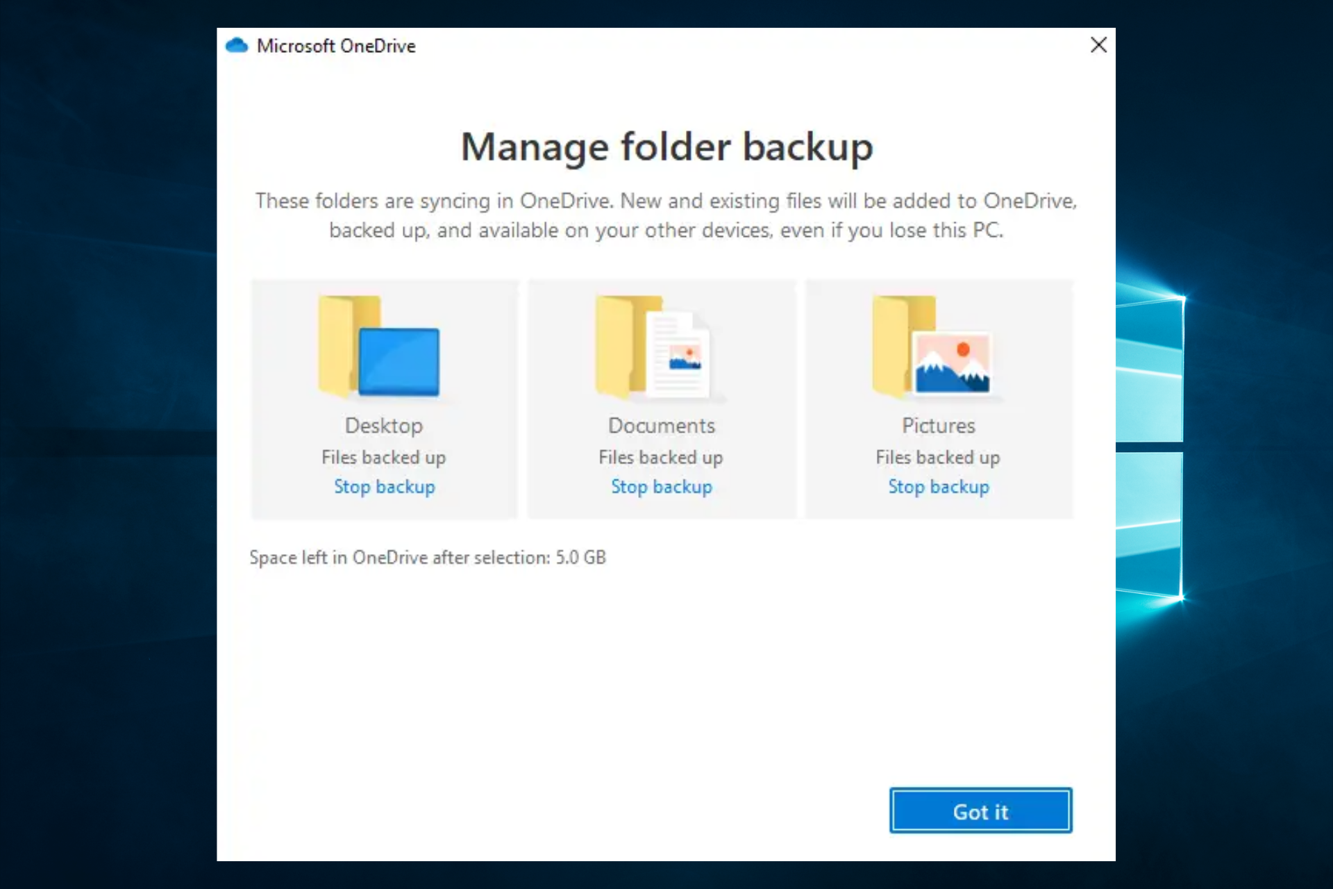 onedrive sync settings