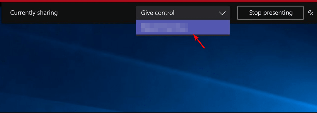 give control