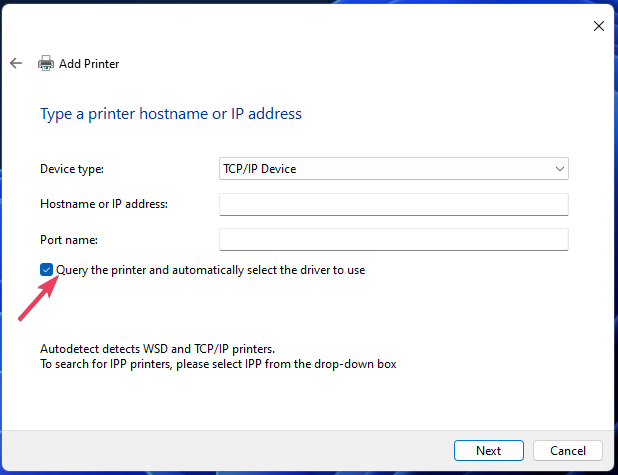 query printing options