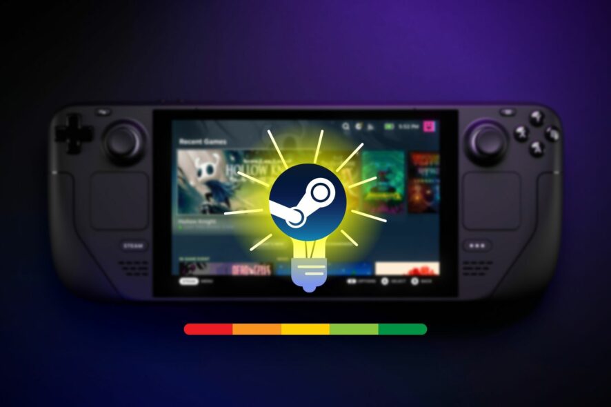 How to use steam deck adaptive brightness