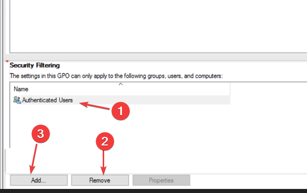 select authenticated users