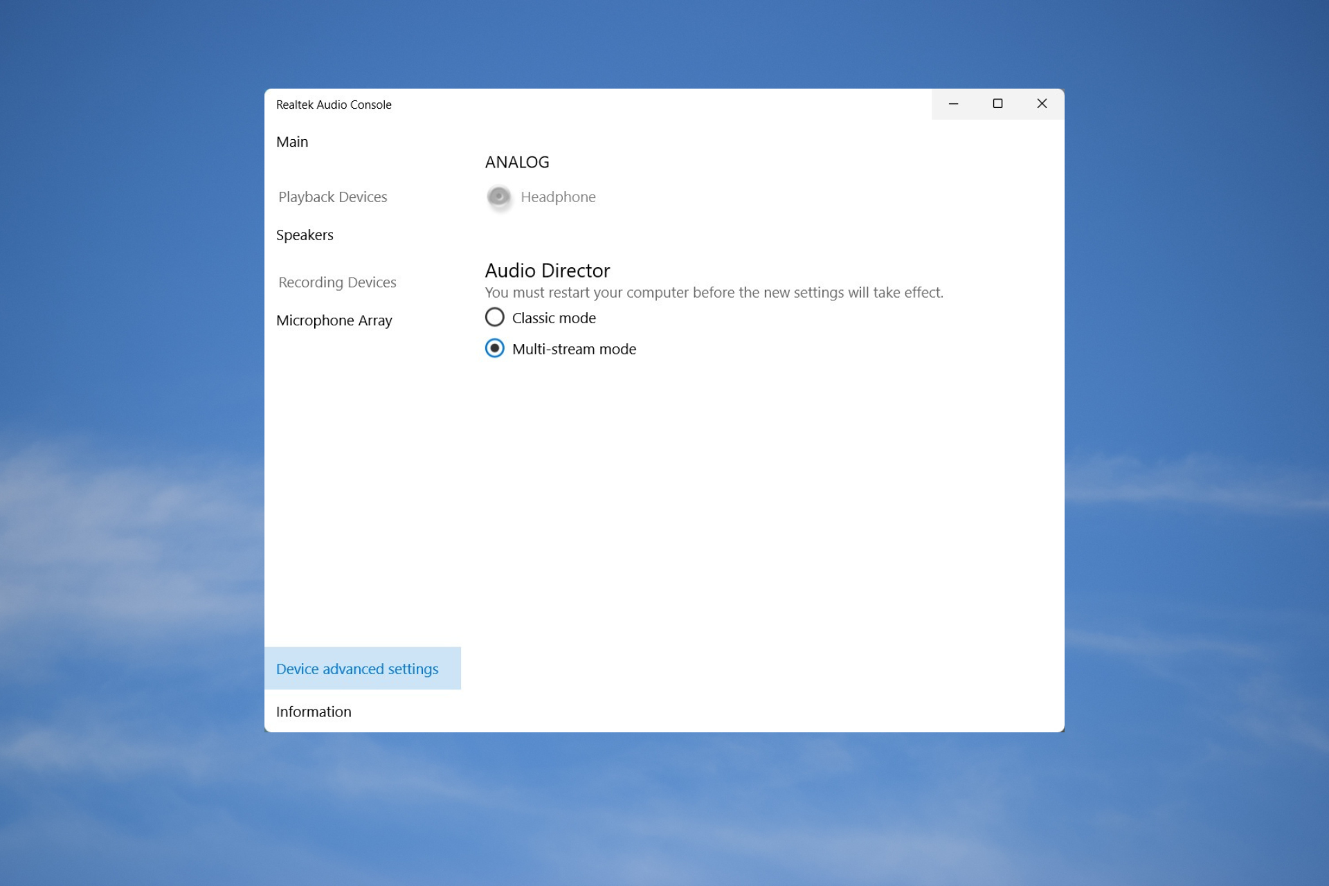 Realtek audio driver endless loop