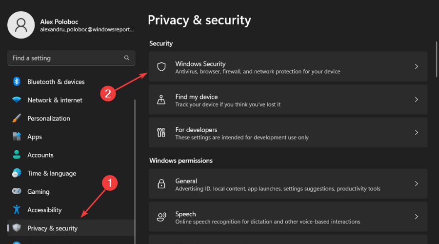 windows security