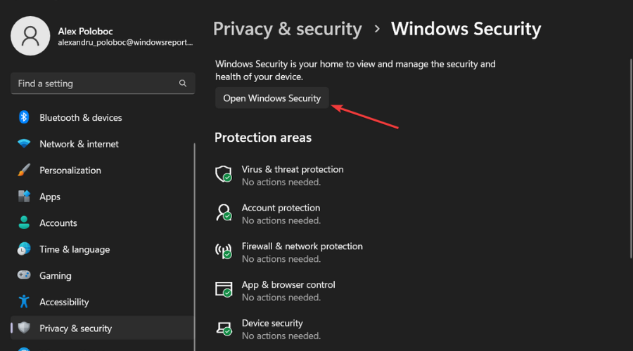 ope windows security