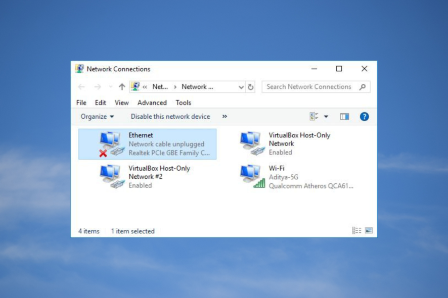 Ethernet disconnection issues on windows 7