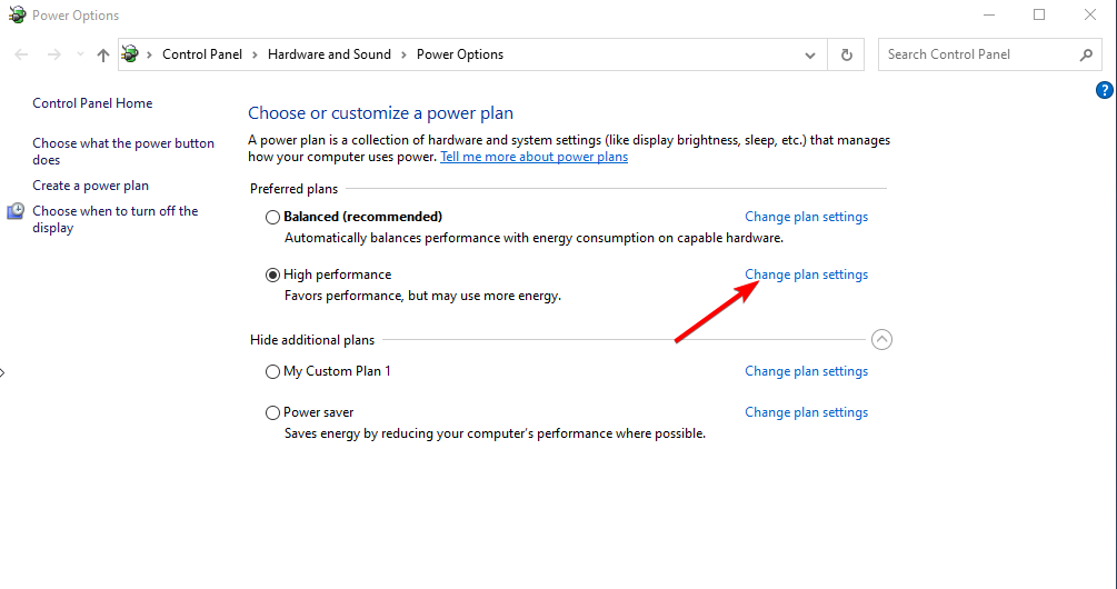 change-plan windows 10 random shutdown