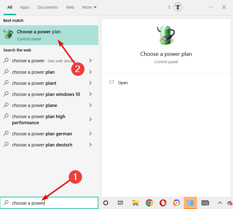 choose-power plan windows 10 randomly shutdown
