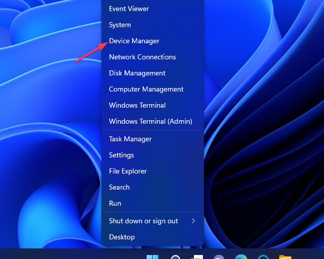 open device manager