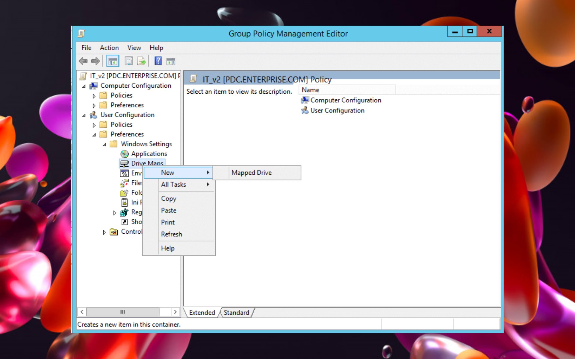 group policy device mapping