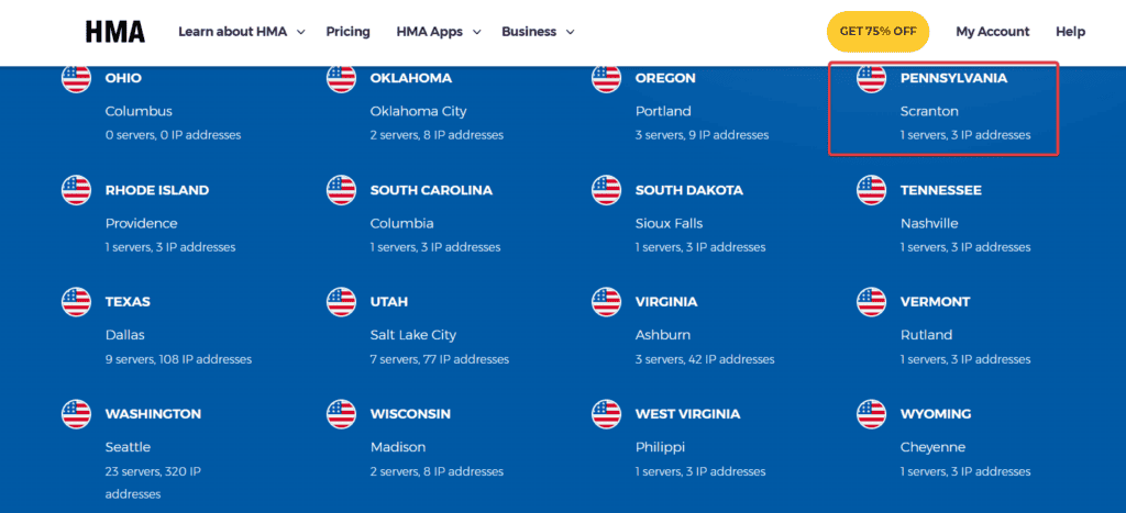 hma vpn scranton pennsylvania