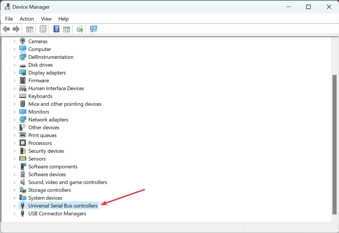 entry to fix usb device not recognized windows 10