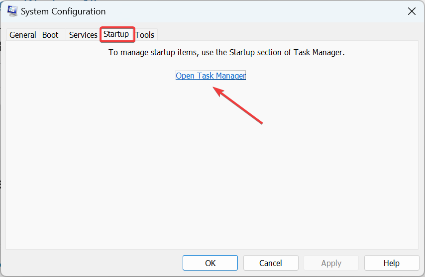 open task manager
