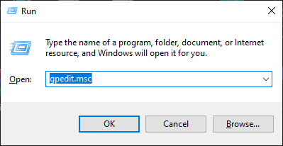 GPEDIT RUN COMMAND