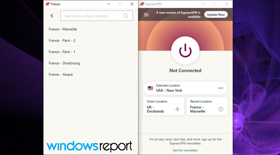 ExpressVPN not connected 