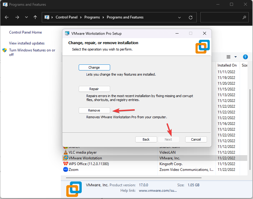 Uninstall Apps